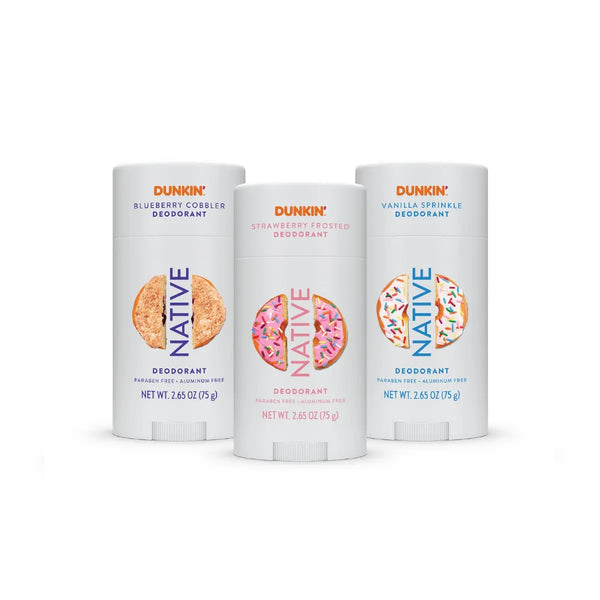 NATIVE Deodorant Stick Discovery 3-Pack - Aluminum-Free, 72-Hour Odor Protection, Natural Ingredients, Paraben-Free, Phthalate-Free, Sulfate-Free