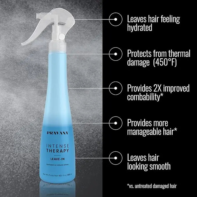 PRAVANA Intense Therapy Leave-In 10Oz: Hydrating Mist + Hydra Pearl Oil 2.2 Oz